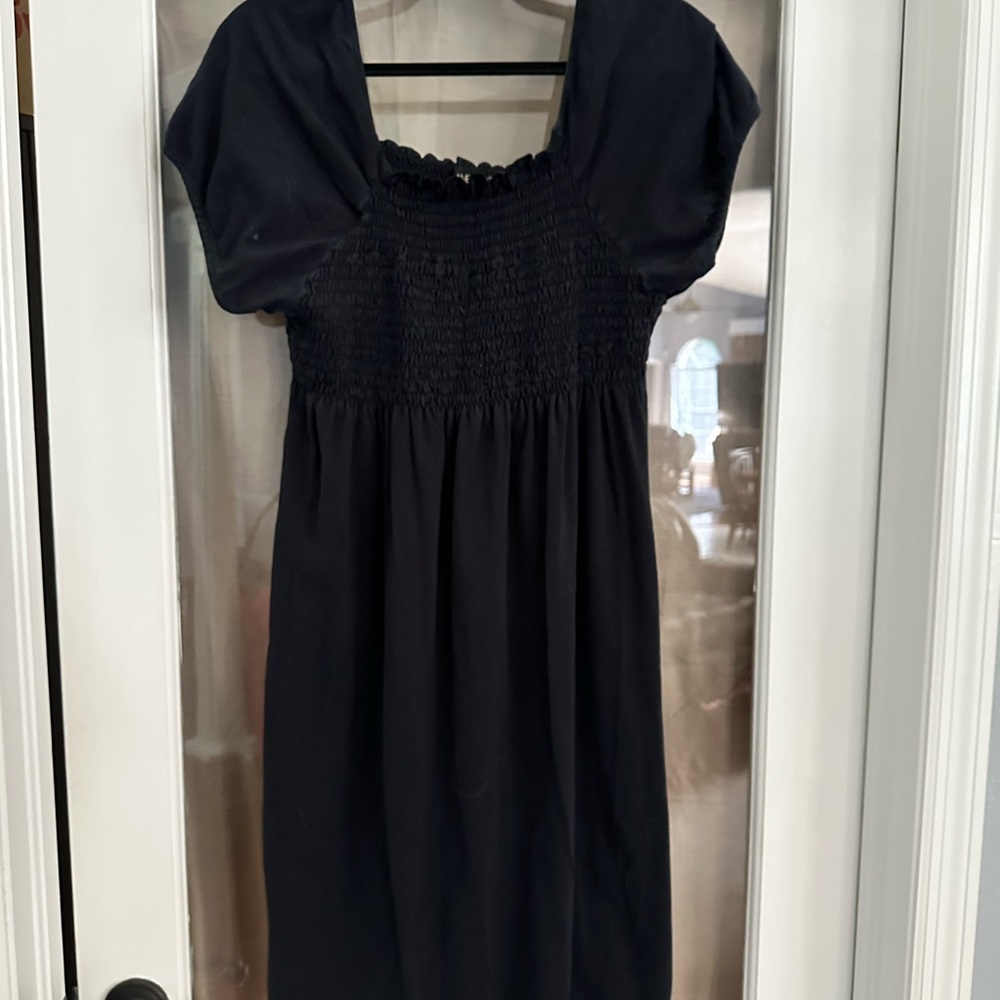 Lane Bryant black Smocked top dress